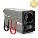 Qoltec Przetwornica napięcia MS Wave | 12V na 230V | 500/1000W | USB | Kompatybilna z LiFePO4 GEL AGM