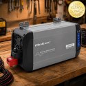Qoltec Przetwornica napięcia Pure Sine Wave | 12V na 230V | 1000/2000W | LCD | USB | USB-C | Kompatybilna z LiFePO4 GEL AGM