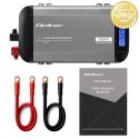 Qoltec Przetwornica napięcia Pure Sine Wave | 12V na 230V | 1000/2000W | LCD | USB | USB-C | Kompatybilna z LiFePO4 GEL AGM