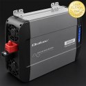 Qoltec Przetwornica napięcia Pure Sine Wave | 12V na 230V | 1500/3000W | LCD | USB | USB-C | Kompatybilna z LiFePO4 GEL AGM