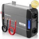 Qoltec Przetwornica napięcia Pure Sine Wave | 12V na 230V | 2000/4000W | LCD | USB | USB-C | Kompatybilna z LiFePO4 GEL AGM