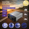Qoltec Przetwornica napięcia Pure Sine Wave | 12V na 230V | 2000/4000W | LCD | USB | USB-C | Kompatybilna z LiFePO4 GEL AGM