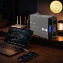 Qoltec Przetwornica napięcia Pure Sine Wave | 12V na 230V | 2000/4000W | LCD | USB | USB-C | Kompatybilna z LiFePO4 GEL AGM