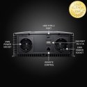 Qoltec Przetwornica napięcia Pure Sine Wave | 12V na 230V | 2000/4000W | LCD | USB | USB-C | Kompatybilna z LiFePO4 GEL AGM
