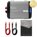 Qoltec Przetwornica napięcia Pure Sine Wave | 12V na 230V | 2000/4000W | LCD | USB | USB-C | Kompatybilna z LiFePO4 GEL AGM