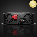 Qoltec Przetwornica napięcia Pure Sine Wave | 12V na 230V | 2500/5000W | LCD | USB | USB-C | Kompatybilna z LiFePO4 GEL AGM