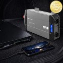 Qoltec Przetwornica napięcia Pure Sine Wave | 12V na 230V | 2500/5000W | LCD | USB | USB-C | Kompatybilna z LiFePO4 GEL AGM