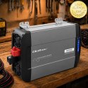 Qoltec Przetwornica napięcia Pure Sine Wave | 12V na 230V | 2500/5000W | LCD | USB | USB-C | Kompatybilna z LiFePO4 GEL AGM