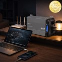 Qoltec Przetwornica napięcia Pure Sine Wave | 12V na 230V | 3000/6000W | LCD | USB | USB-C | Kompatybilna z LiFePO4 GEL AGM