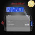 Qoltec Przetwornica napięcia Pure Sine Wave | 12V na 230V | 3000/6000W | LCD | USB | USB-C | Kompatybilna z LiFePO4 GEL AGM