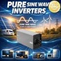 Qoltec Przetwornica napięcia Pure Sine Wave | 12V na 230V | 4000/8000W | USB | Kompatybilna z LiFePO4 GEL AGM