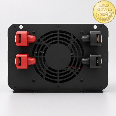 Qoltec Przetwornica napięcia Pure Sine Wave | 12V na 230V | 4000/8000W | USB | Kompatybilna z LiFePO4 GEL AGM