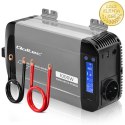 Qoltec Przetwornica napięcia Pure Sine Wave | 12V na 230V | 500/1000W | LCD | USB | USB-C | Kompatibilność z LiFePo4 GEL AGM