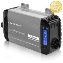 Qoltec Przetwornica napięcia Pure Sine Wave | 12V na 230V | 500/1000W | LCD | USB | USB-C | Kompatibilność z LiFePo4 GEL AGM