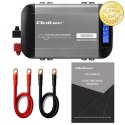 Qoltec Przetwornica napięcia Pure Sine Wave | 12V na 230V | 500/1000W | LCD | USB | USB-C | Kompatibilność z LiFePo4 GEL AGM