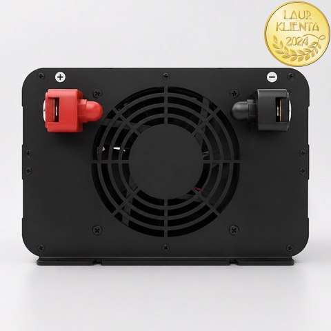 Qoltec Przetwornica napięcia Pure Sine Wave | 24V na 230V | 5000/10000W | LCD | USB | Kompatybilna z LiFePO4 GEL AGM
