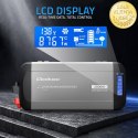 Qoltec Przetwornica napięcia Pure Sine Wave | 12V na 230V | 1000/2000W | UPS BYPASS | LCD | USB | USB-C | Kompatybilna z LiFePO4