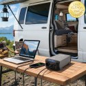 Qoltec Przetwornica napięcia Pure Sine Wave | 12V na 230V | 1000/2000W | UPS BYPASS | LCD | USB | USB-C | Kompatybilna z LiFePO4