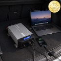 Qoltec Przetwornica napięcia Pure Sine Wave | 12V na 230V | 1000/2000W | UPS BYPASS | LCD | USB | USB-C | Kompatybilna z LiFePO4
