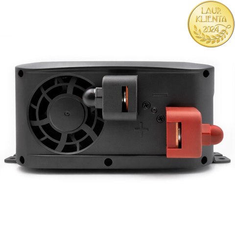 Qoltec Przetwornica napięcia Pure Sine Wave | 12V na 230V | 1000/2000W | UPS BYPASS | LCD | USB | USB-C | Kompatybilna z LiFePO4