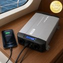 Qoltec Przetwornica napięcia Pure Sine Wave | 12V na 230V | 2000/4000W | UPS BYPASS | LCD | USB | USB-C | Kompatybilna z LiFePO4