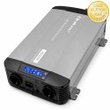 Qoltec Przetwornica napięcia Pure Sine Wave | 12V na 230V | 2000/4000W | UPS BYPASS | LCD | USB | USB-C | Kompatybilna z LiFePO4