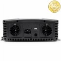 Qoltec Przetwornica napięcia Pure Sine Wave | 12V na 230V | 2000/4000W | UPS BYPASS | LCD | USB | USB-C | Kompatybilna z LiFePO4