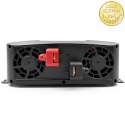 Qoltec Przetwornica napięcia Pure Sine Wave | 12V na 230V | 2000/4000W | UPS BYPASS | LCD | USB | USB-C | Kompatybilna z LiFePO4