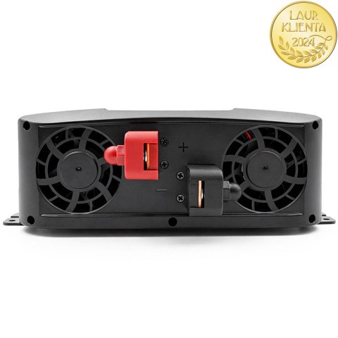 Qoltec Przetwornica napięcia Pure Sine Wave | 12V na 230V | 2000/4000W | UPS BYPASS | LCD | USB | USB-C | Kompatybilna z LiFePO4