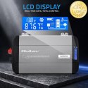 Qoltec Przetwornica napięcia Pure Sine Wave | 12V na 230V | 3000/6000W | UPS BYPASS | LCD | USB | USB-C | Kompatybilna z LiFePO4