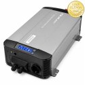 Qoltec Przetwornica napięcia Pure Sine Wave | 12V na 230V | 3000/6000W | UPS BYPASS | LCD | USB | USB-C | Kompatybilna z LiFePO4