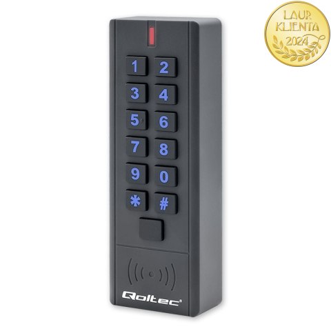 Qoltec Zamek szyfrowy HYPERION z czytnikiem RFID| kod | karta | brelok | IP68 | EM