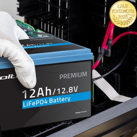 Qoltec Akumulator LiFePO4 Litowo-Żelazowo-Fosforanowy | 12.8V | 12Ah | 153.6Wh | BMS