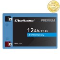 Qoltec Akumulator LiFePO4 Litowo-Żelazowo-Fosforanowy | 12.8V | 12Ah | 153.6Wh | BMS