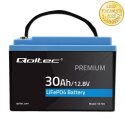 Qoltec Akumulator LiFePO4 Litowo-Żelazowo-Fosforanowy | 12.8V | 30Ah | 384Wh | BMS