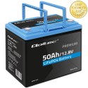 Qoltec Akumulator LiFePO4 Litowo-Żelazowo-Fosforanowy | 12.8V | 50Ah | 640Wh| BMS