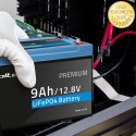 Qoltec Akumulator LiFePO4 Litowo-Żelazowo-Fosforanowy | 12.8V | 9Ah | 115.2Wh | BMS