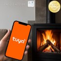 Qoltec Certyfikowany bezprzewodowy Czujnik tlenku węgla (czadu) z baterią | detektor CO | TUYA | Wi-fi | żywotność sensora 10 la
