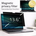 Qoltec Filtr prywatyzujący RODO do MacBook Air 13.6" | Magnetyczny | Ochrona wzroku