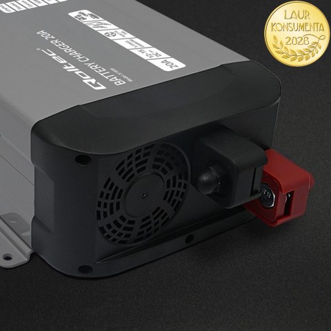 Qoltec Inteligentna ładowarka Monolith do akumulatorów LiFePO4 AGM GEL SLA | 20A | 12V