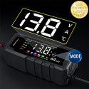 Qoltec Inteligentna mikroprocesorowa ładowarka 12V 6A | Prostownik z funkcją naprawy do akumulatora AGM GEL LiFePO4 | LCD