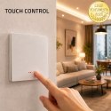 Qoltec Inteligentny 1-kanałowy włącznik wyłacznik światła | Wi-Fi | Timer | Tuya | Smart life | Biały