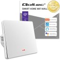 Qoltec Inteligentny 1-kanałowy włącznik wyłacznik światła | Wi-Fi | Timer | Tuya | Smart life | Biały
