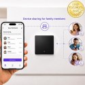 Qoltec Inteligentny 1-kanałowy włącznik wyłącznik światła | Wi-Fi | Timer | Tuya | Smart life | Czarny