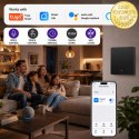 Qoltec Inteligentny 1-kanałowy włącznik wyłącznik światła | Wi-Fi | Timer | Tuya | Smart life | Czarny