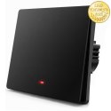 Qoltec Inteligentny 1-kanałowy włącznik wyłącznik światła | Wi-Fi | Timer | Tuya | Smart life | Czarny