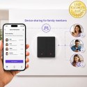 Qoltec Inteligentny 2-kanałowy włącznik wyłącznik światła | Wi-Fi | Timer | Tuya | Smart life | Czarny