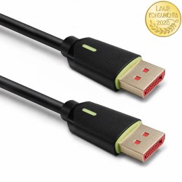 Qoltec Kabel DisplayPort v2.1 męski | DisplayPort v2.1 męski | 8K | 80G | 0.5m