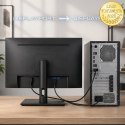 Qoltec Kabel DisplayPort v2.1 męski | DisplayPort v2.1 męski | 8K | 80G | 0.5m