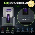 Qoltec Stacja dokująca 2w1 HDD SSD | SATA | M.2 NVMe | Klonowanie | USB-C 3.2 Gen 2 | 10Gb/s | 28TB | Aluminium